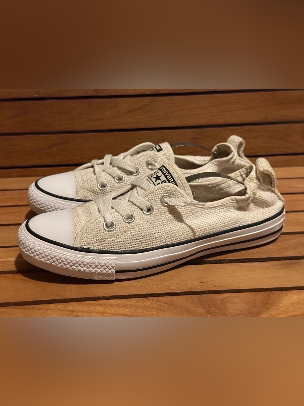 Converse Chuck Taylor All Star Shoreline Slip White - Women's Size 8 - Picture 1 of 8